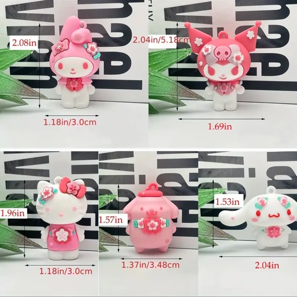 Toys Set8 Hello Kitty Friends 5 Piece Pvc Figuines Poshmark